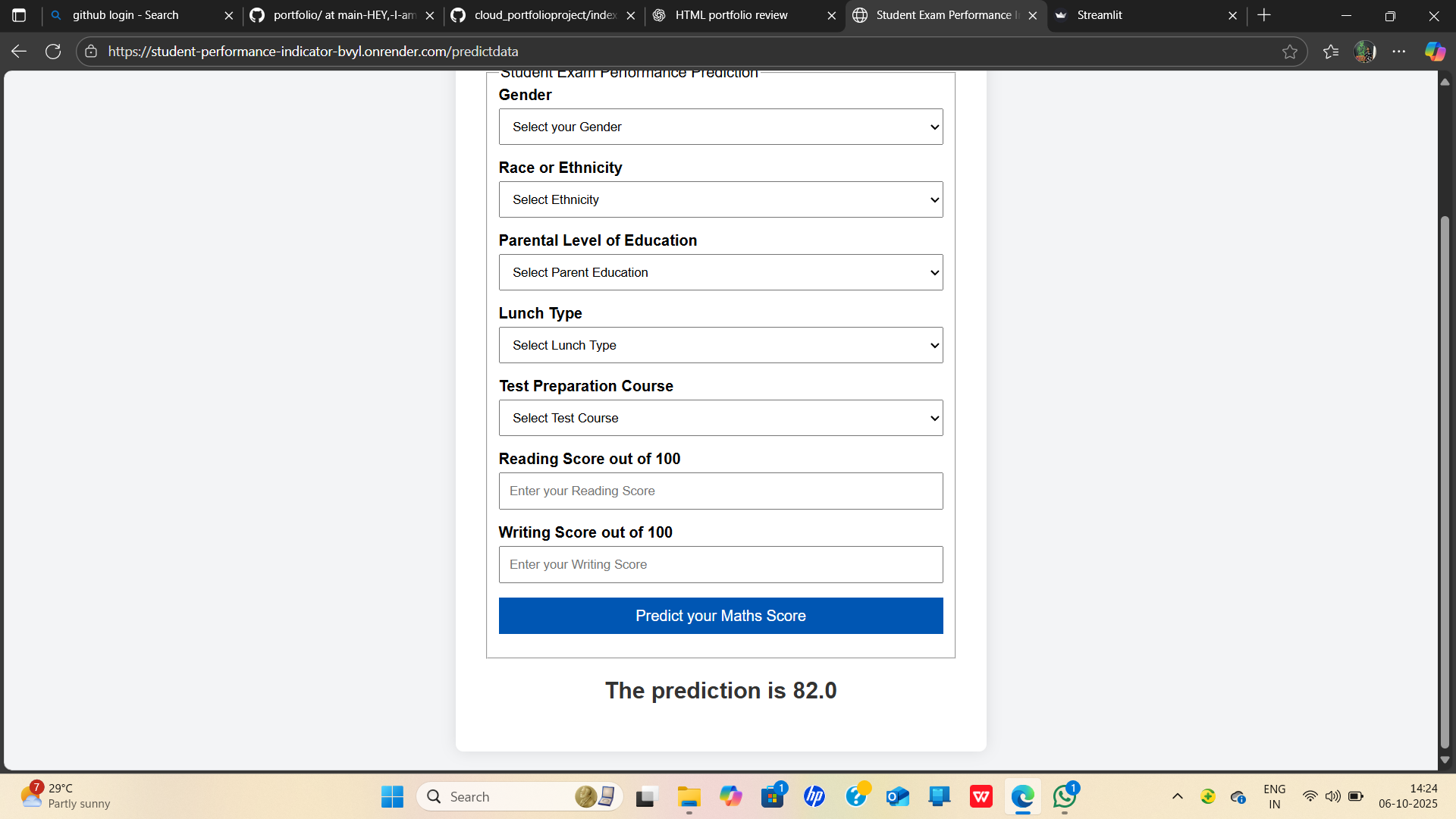 Student Performance Indicator